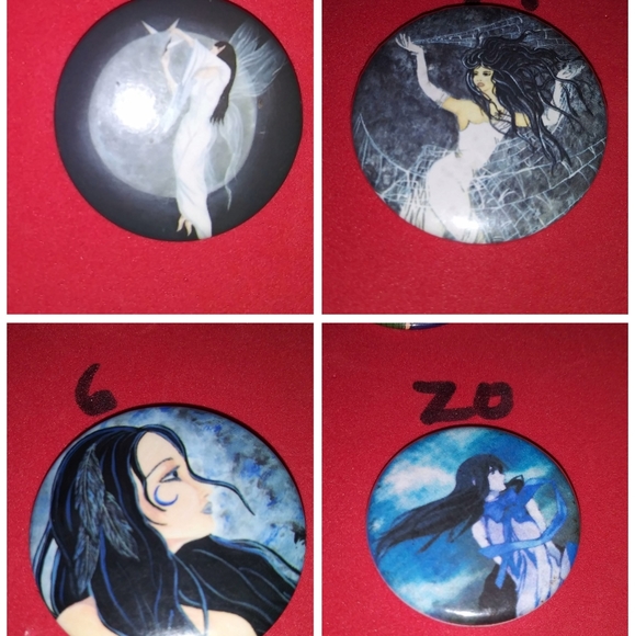 Goddess Pins 4 Pc Set - Picture 1 of 5